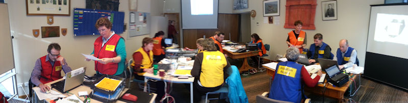 A picture of the Hurunui Civil Defence operations room. 