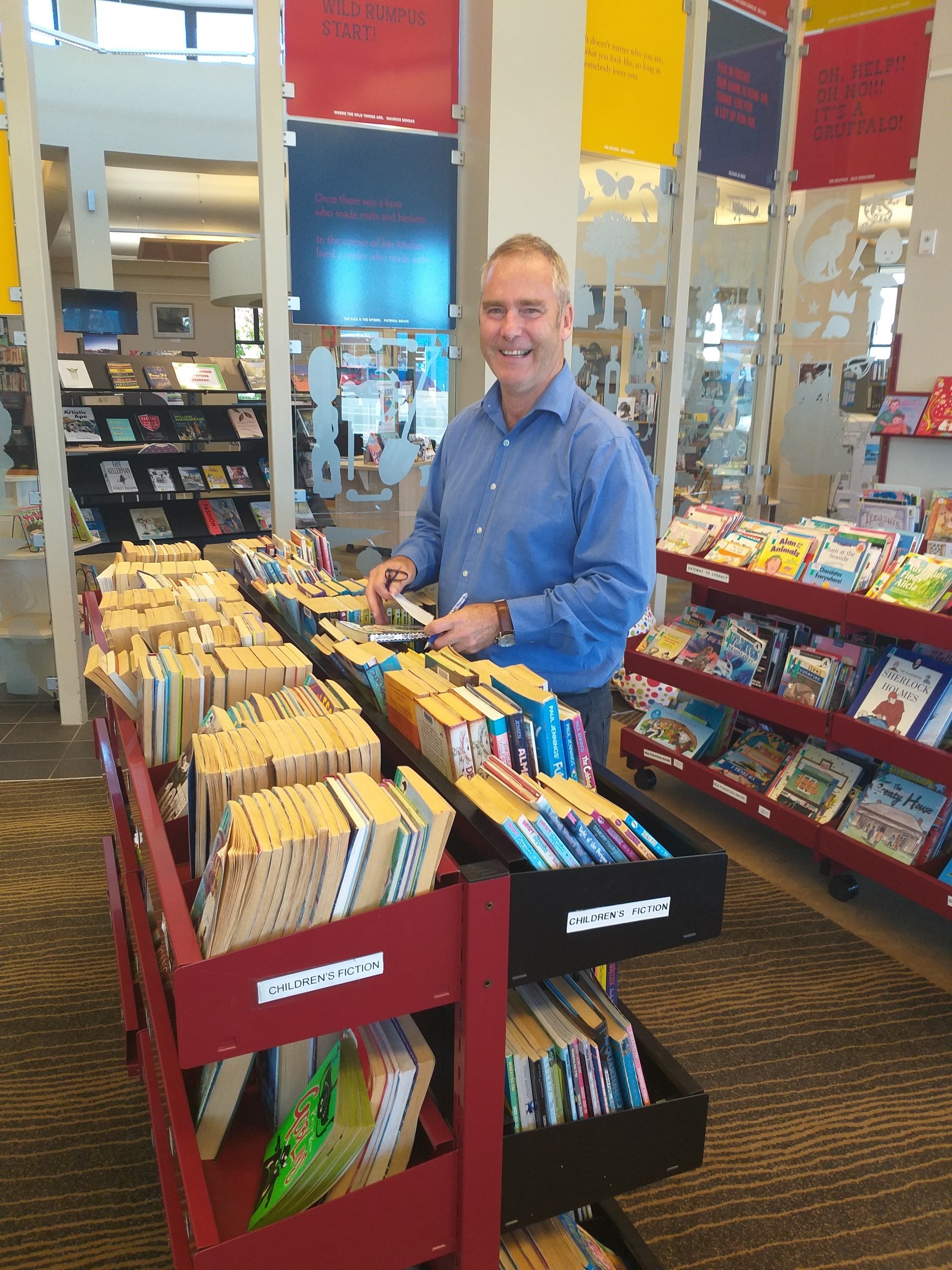 This is an image of the new District Librarian, Mark O’Connell. 