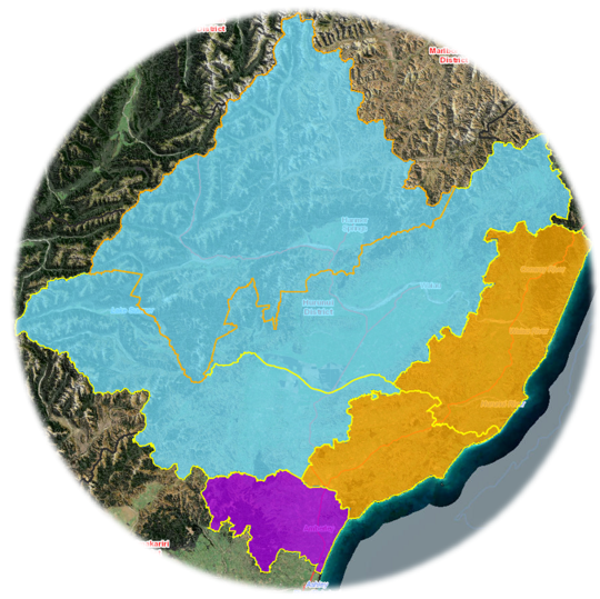 Interactive map for the Hurunui District's Wards 